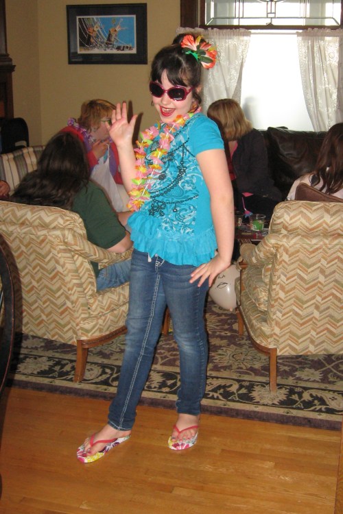 The spa birthday party of a 10yo's dreams